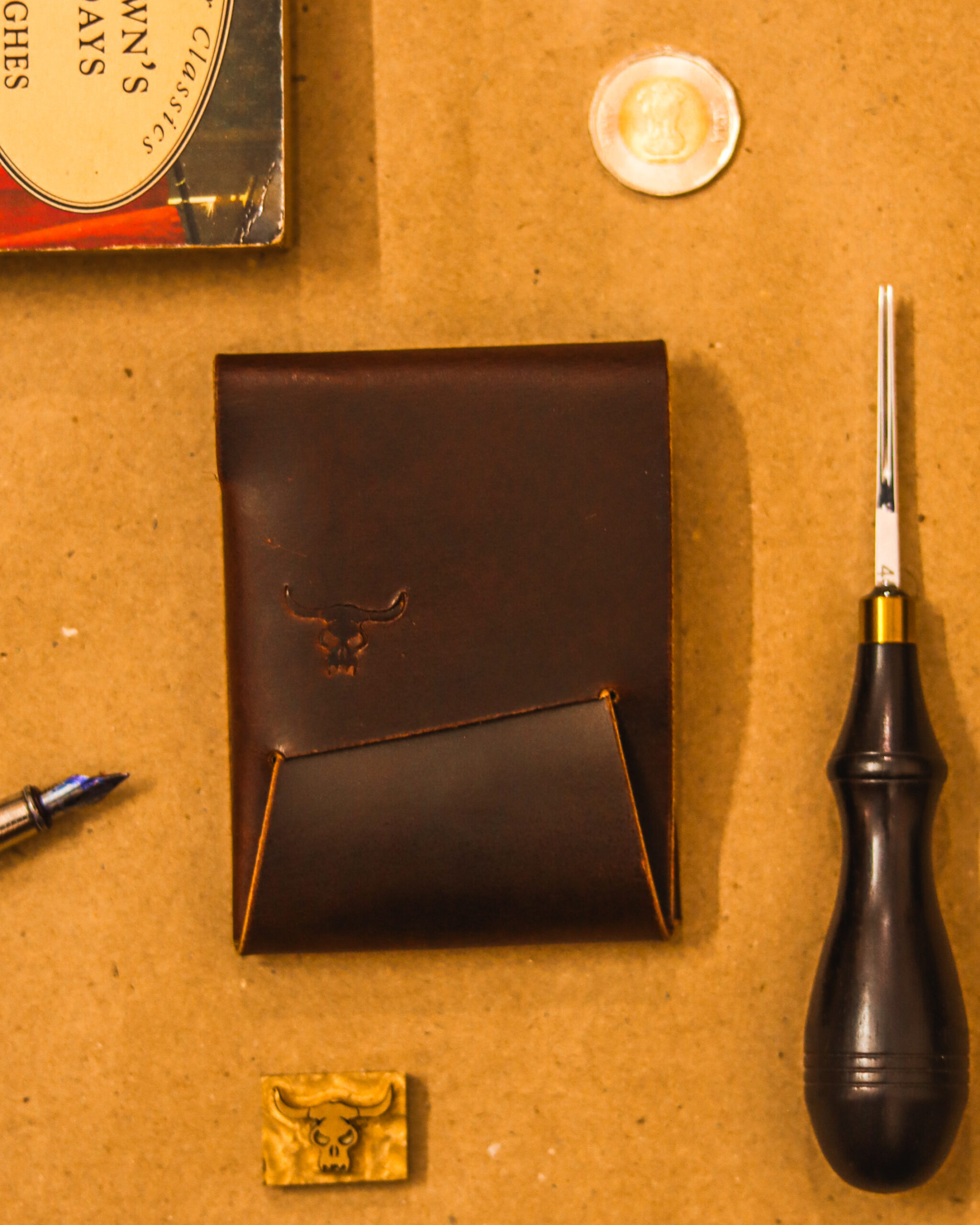 Tucker Brown Trifold Wallet