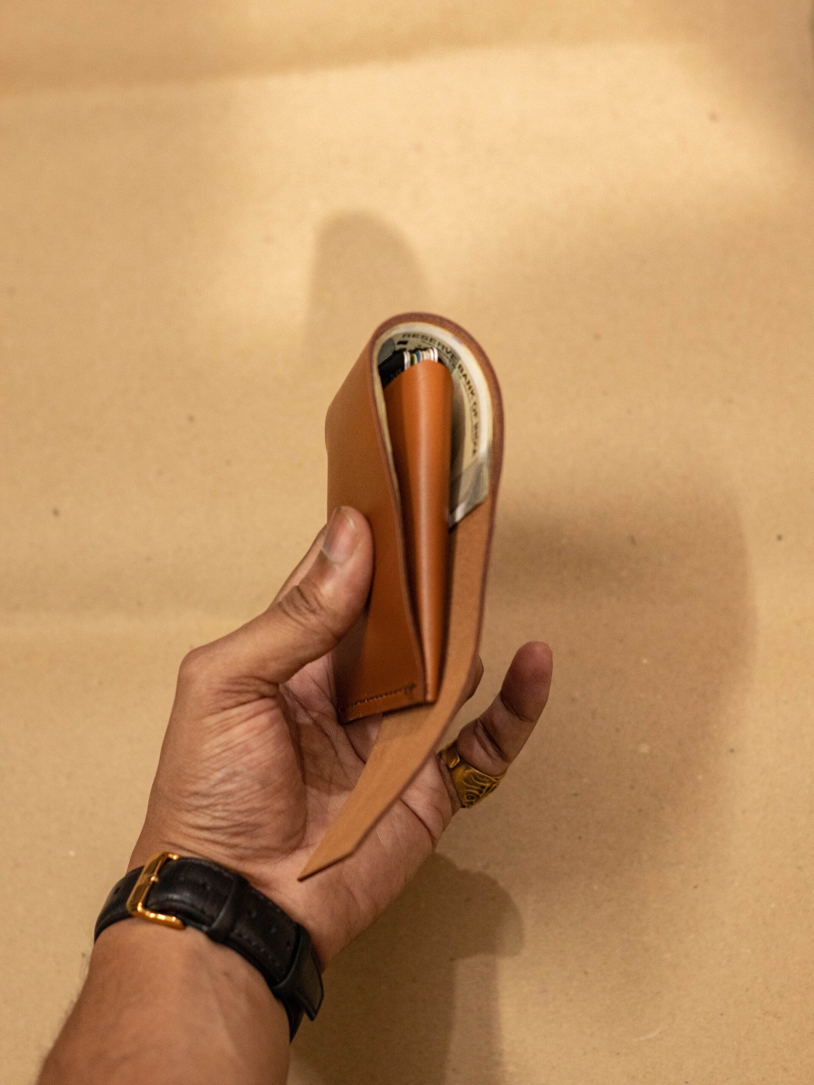 Majestic Tan Trifold Tucker - Image 6